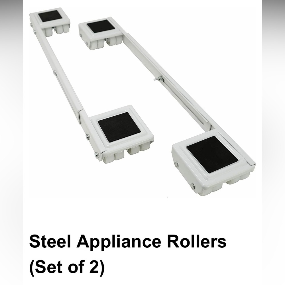 Appliance Movers Rollers, 2-Pac Shepherd Hardware Stamped Steel Adjustable